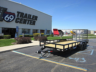 New 2026 Sure-Trac 7 x 20 STUTT8220-BP-100 Utility Trailer / Reinforced Landscape Gate Ladder Style