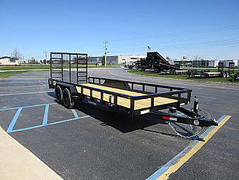 New 2026 Sure-Trac 7 x 20 STUTT8220-BP-100 Utility Trailer / Reinforced Landscape Gate Ladder Style