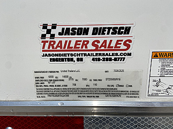 New United 28' UXT Enclosed Race Trailer