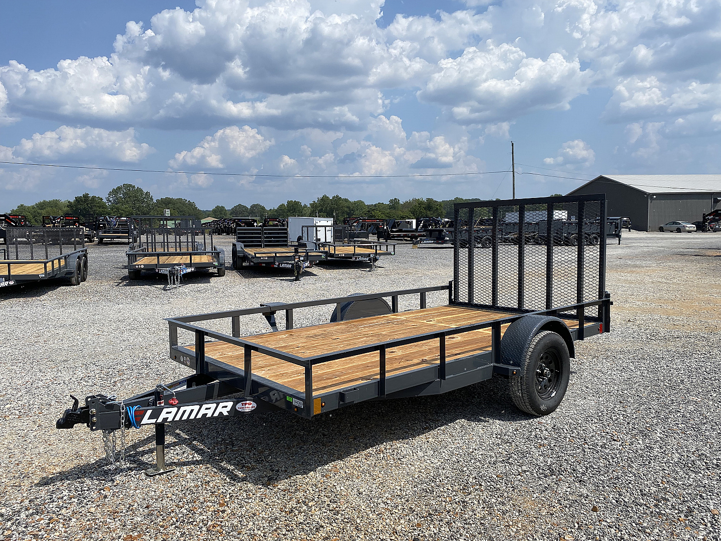 New 2026 Lamar 77"X12' 3K Utility Trailer