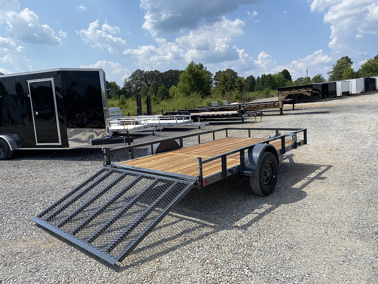New 2026 Lamar 77"X12' 3K Utility Trailer