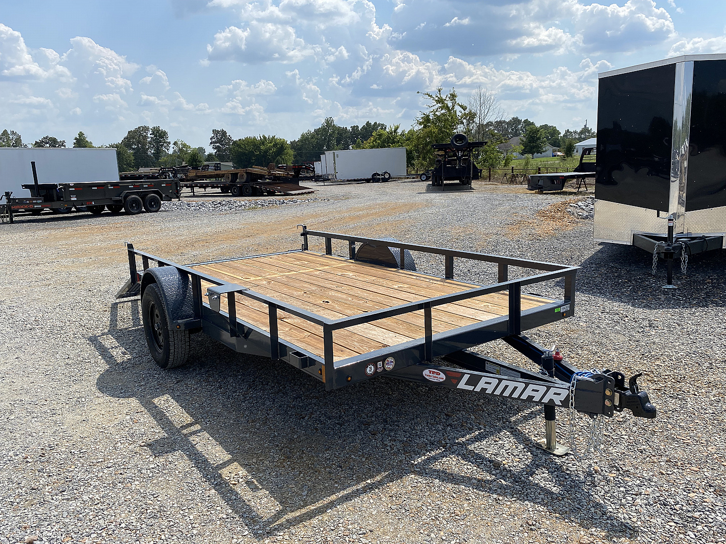 New 2026 Lamar 77"X12' 3K Utility Trailer