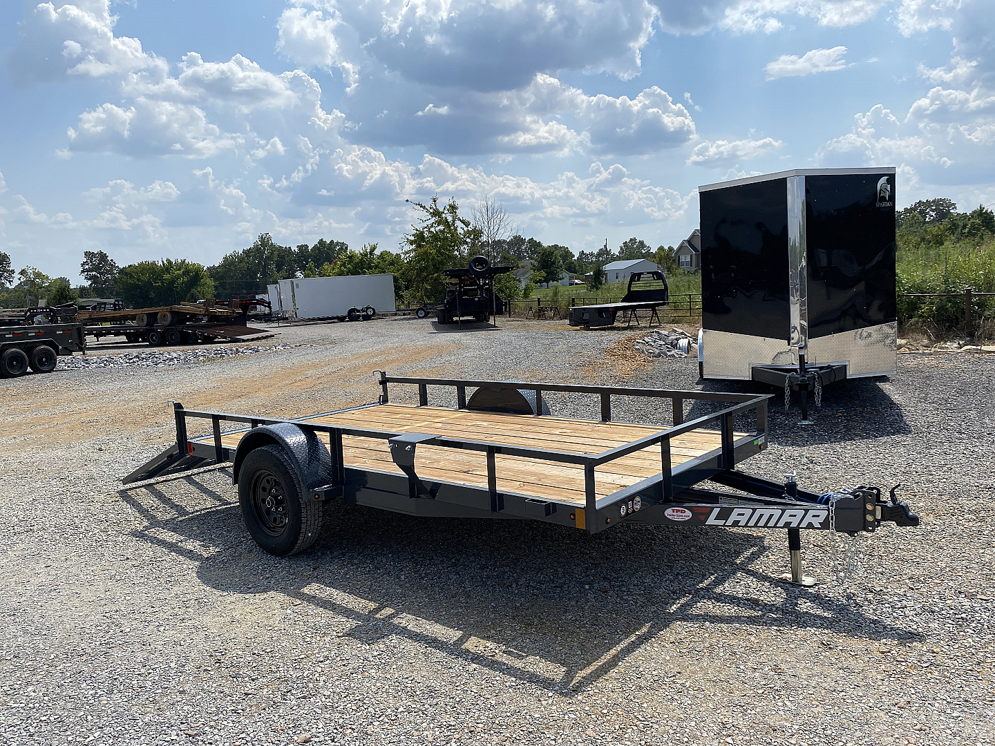 New 2026 Lamar 77"X12' 3K Utility Trailer