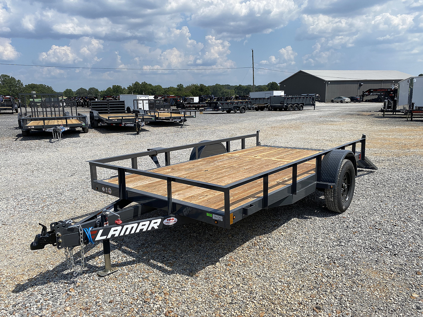 New 2026 Lamar 77"X12' 3K Utility Trailer