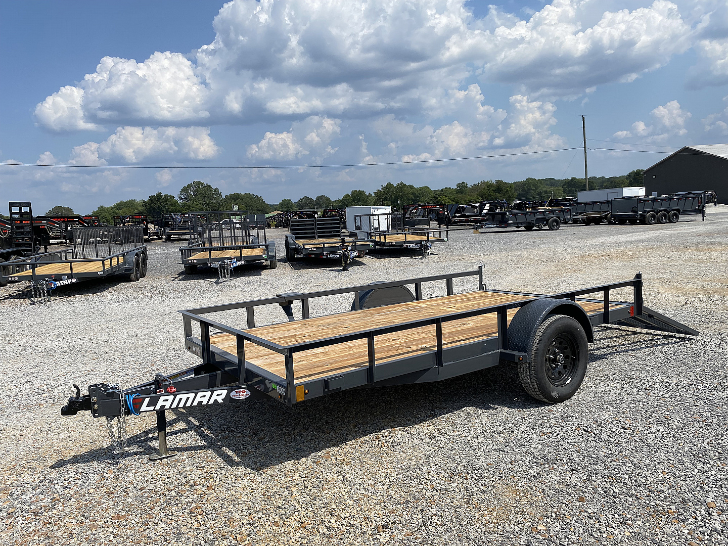 New 2026 Lamar 77"X12' 3K Utility Trailer