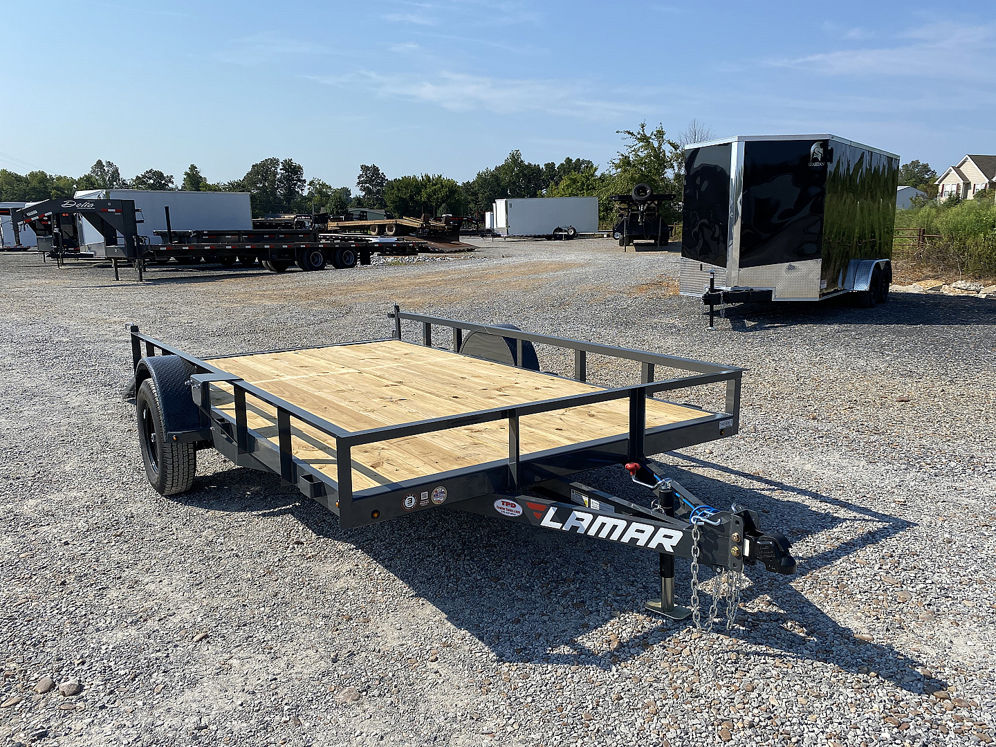 New 2026 Lamar 83"X12' 3K Utility Trailer