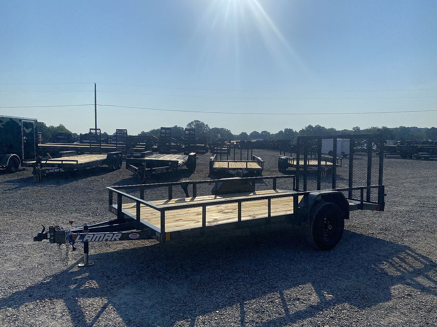 New 2026 Lamar 83"X14' 5K Utility Trailer