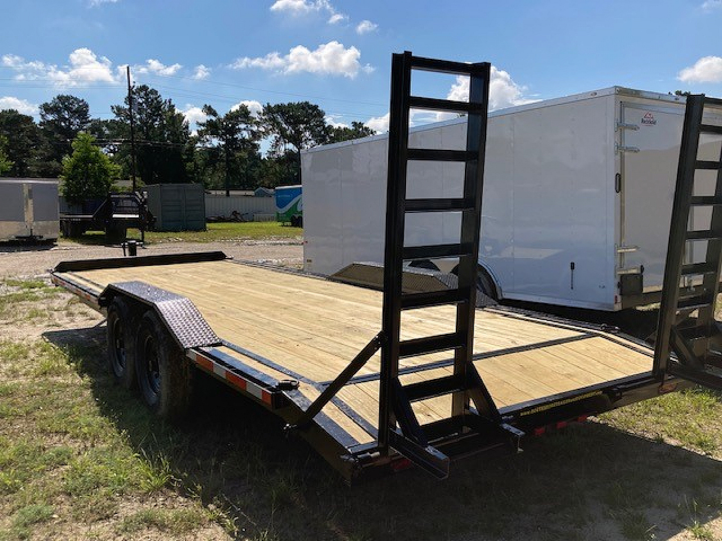 New 2025 Caliber Trailer Mfg 8.05x24 Drive Over Fenders Equipment Trailer