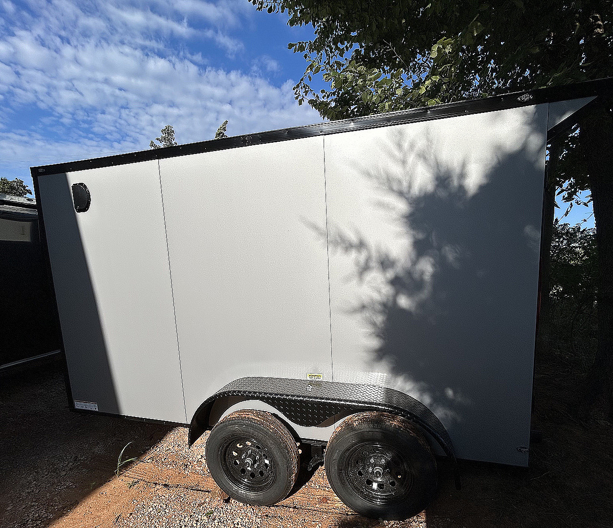 New 2025 Family Trailer 6x12 Tandem Axles Cargo / Enclosed Trailer-Screwless Exterior-Blackout Pkg.-RearSpoiler