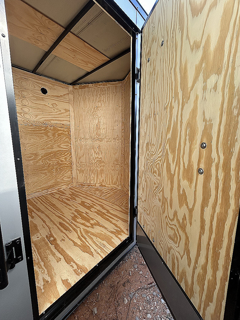New 2025 Family Trailer 6x12 Tandem Axles Cargo / Enclosed Trailer-Screwless Exterior-Blackout Pkg.-RearSpoiler