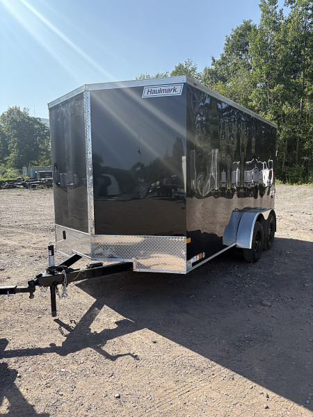 New 2025 Haulmark 7x14 7K 6'6  Interior Height Passport Deluxe Cargo / Enclosed Trailer with Rear Ramp Door