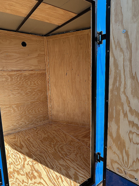 New 2025 Family Trailer 6x12 Tandem Axles Cargo / Enclosed Trailer-Screwless Exterior-Rear Spoiler-Balckout pkg.