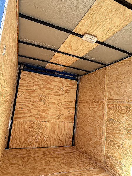 New 2025 Family Trailer 6x12 Tandem Axles Cargo / Enclosed Trailer-Screwless Exterior-Rear Spoiler-Balckout pkg.