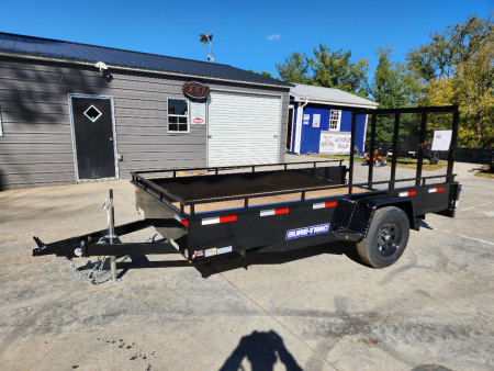 New 2026 Sure-Trac 6X 12 Steel High Side Utility Trailer