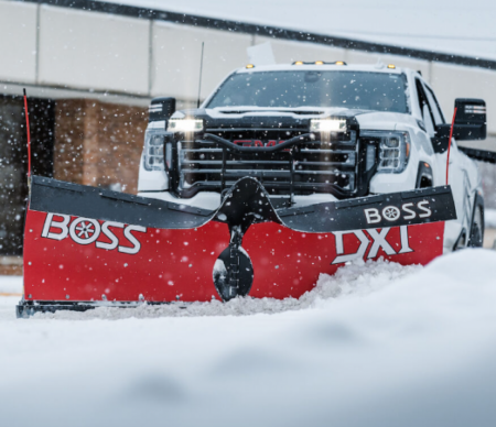 New BOSS Snowplow 8'2" Poly DXT V-Plow - Dual Trip Edge