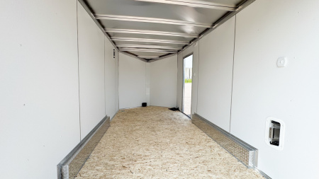 New Lightning 7.5x14 Aluminum Enclosed Trailer - Rear ramp door!