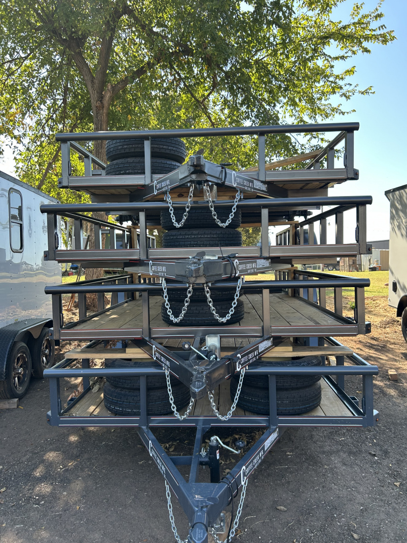 New 2025 Coffee Creek MFG 83x14SA2 Utility Trailer