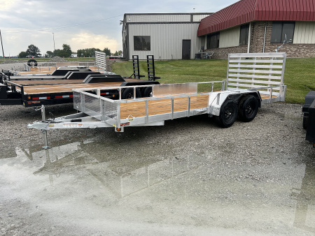 New 2026 Quality Steel and Aluminum 82 x18' Aluminum Utility Trailer