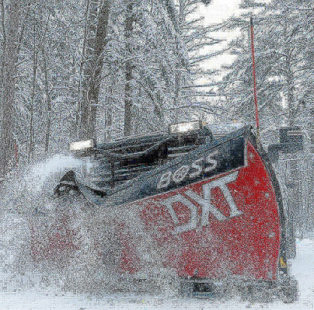 New BOSS Snowplow 9'2" Poly DXT V-Plow - Dual Trip Edge (1 LEFT!!!)