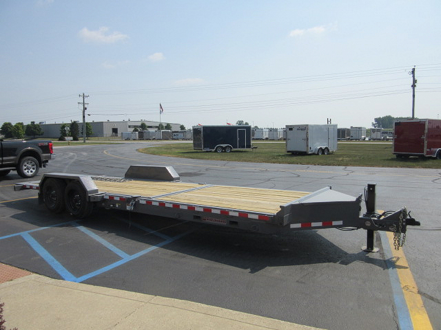 New 2025 Midsota 7 x 24(18+6) NTB24-BP-176 Tilt Trailer