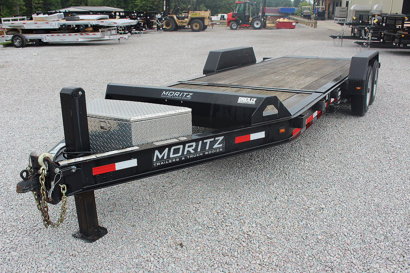 Used 2017 Moritz 7' x 16' + 4' Low Pro - Gravity Tilt - Tilt Trailer - 16000# GVW