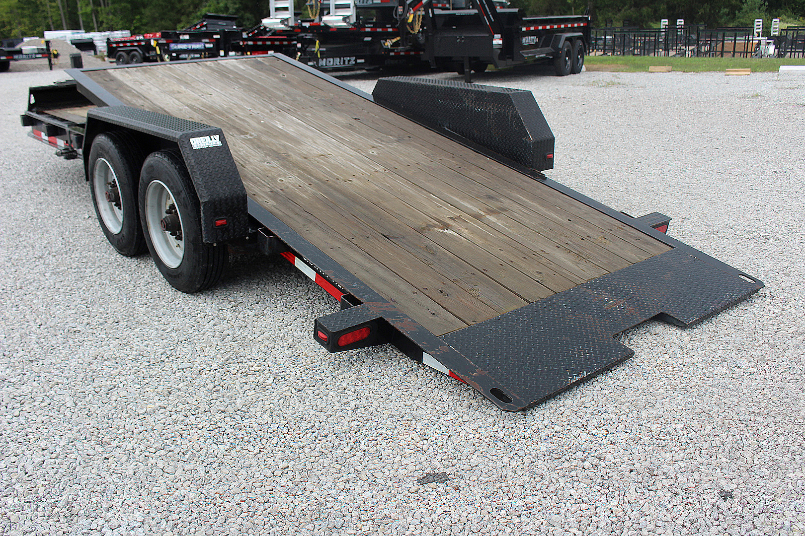 Used 2017 Moritz 7' x 16' + 4' Low Pro - Gravity Tilt - Tilt Trailer - 16000# GVW