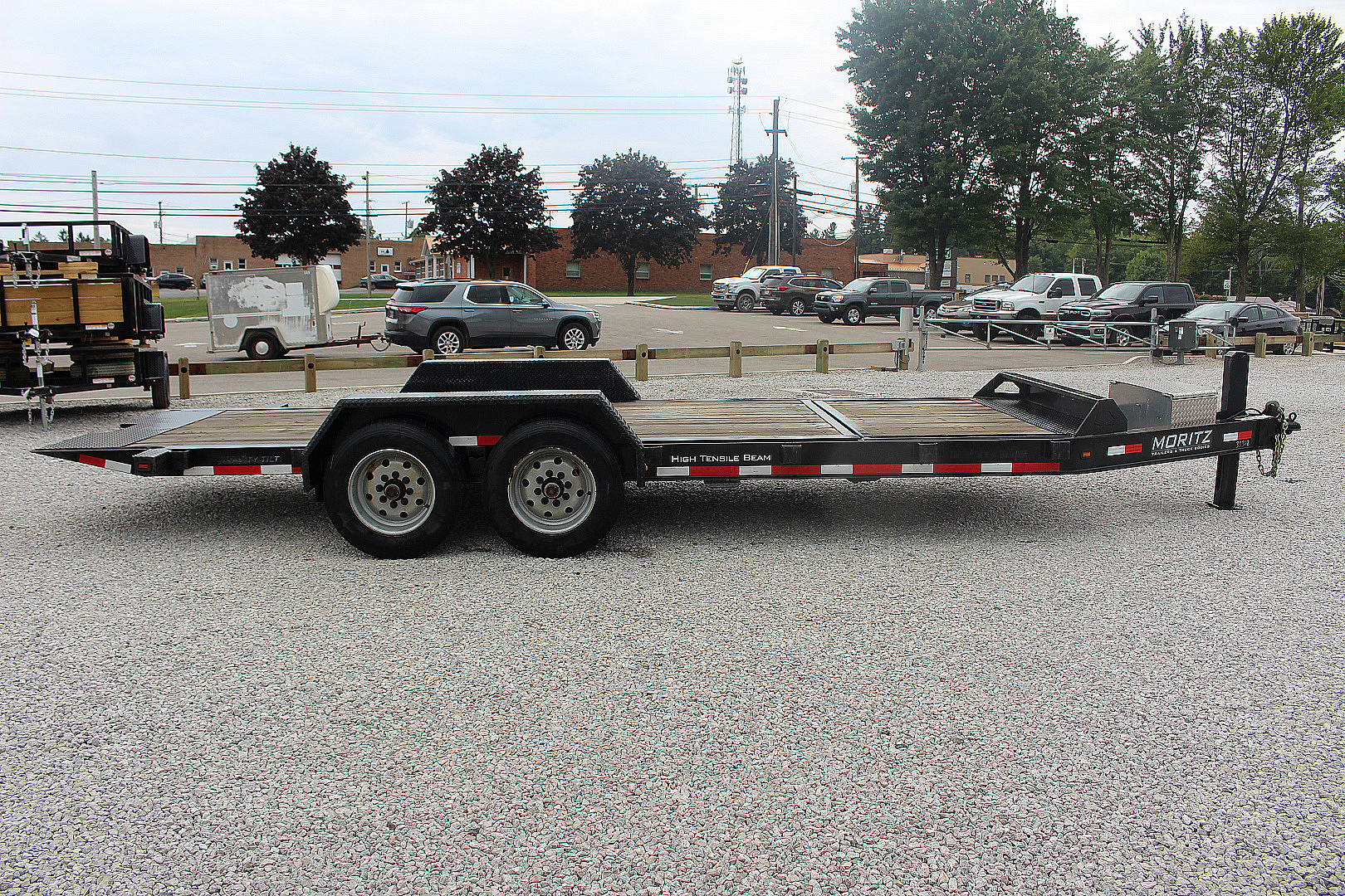 Used 2017 Moritz 7' x 16' + 4' Low Pro - Gravity Tilt - Tilt Trailer - 16000# GVW