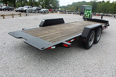 Used 2017 Moritz 7' x 16' + 4' Low Pro - Gravity Tilt - Tilt Trailer - 16000# GVW