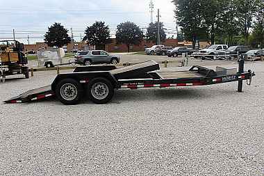 Used 2017 Moritz 7' x 16' + 4' Low Pro - Gravity Tilt - Tilt Trailer - 16000# GVW
