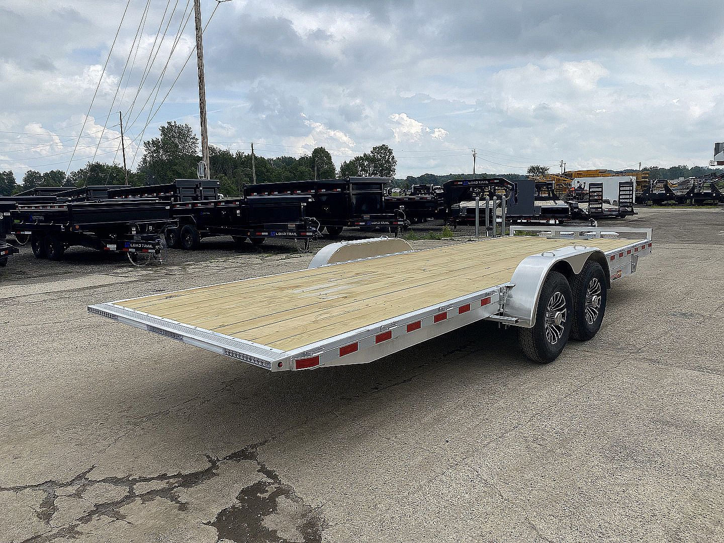 New 2025 H&H Trailers 82x24 Aluminum Speed Loader 14K Tilt Trailer