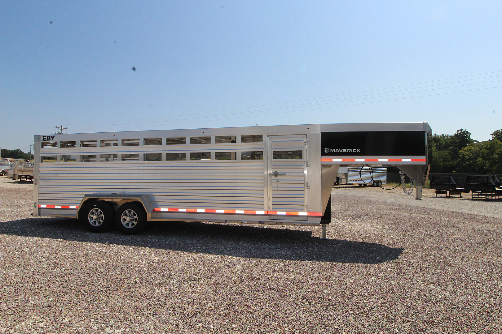 New 2026 EBY Trailers Maverick 6'11 x 24' Stock / Stock Combo Trailer