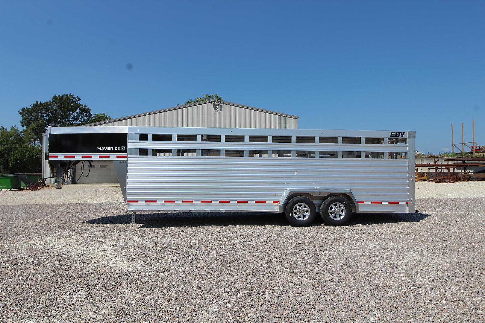 New 2026 EBY Trailers Maverick 6'11 x 24' Stock / Stock Combo Trailer