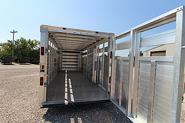 New 2026 EBY Trailers Maverick 6'11 x 24' Stock / Stock Combo Trailer