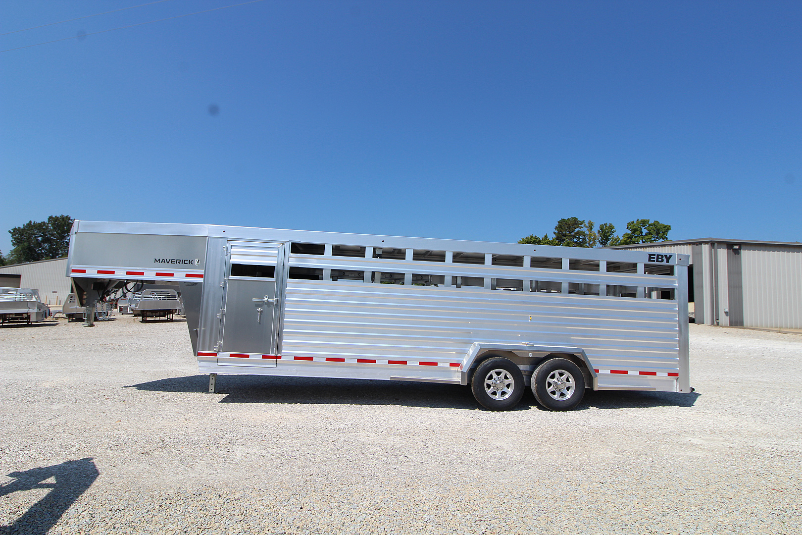 New 2026 EBY Trailers Maverick 6'11 x 24' Stock / Stock Combo Trailer