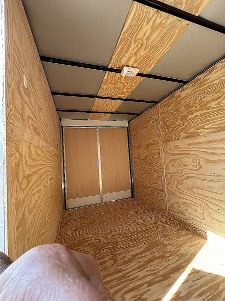 New 2025 Family Trailer 6x12 Tandem Axles Cargo / Enclosed Trailer-Screwless Exterior-REAR FOLDING DOORS