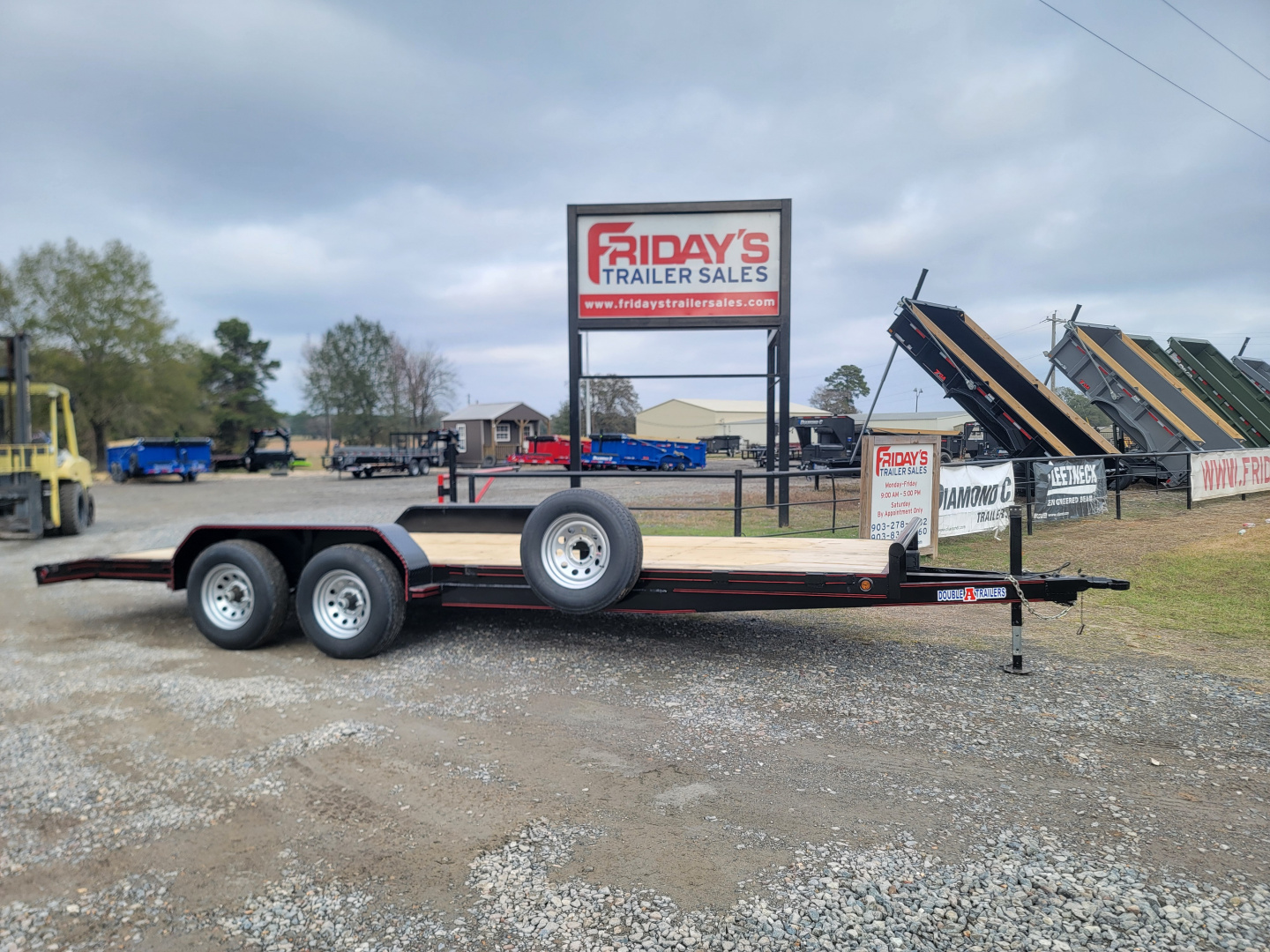 New 2025 Double A Trailers 20' x 83" Wood Floor Car Hauler