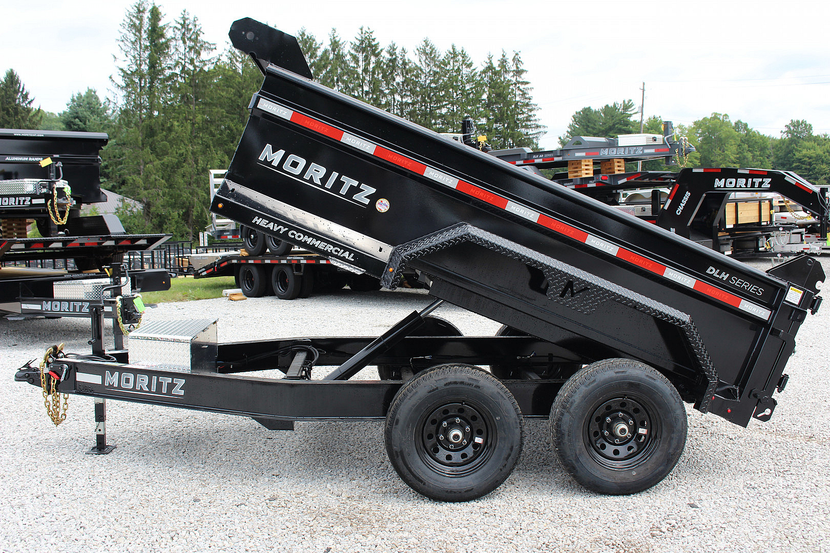 New 2025 Moritz 6' 2" x 10' Heavy Commercial DLH Series Dump Trailer - 9950# GVW