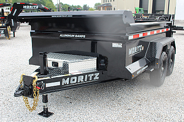 New 2025 Moritz 6' 2  x 10' Heavy Commercial DLH Series Dump Trailer - 9950# GVW