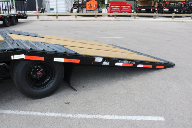 New 2025 Moritz FDGH Hydraulic Tail 34' GOOSENECK Deckover Flatbed Trailer- 25900# GVW