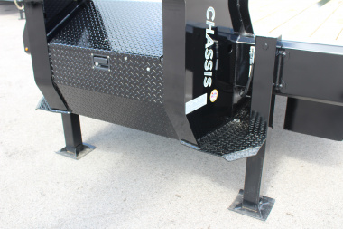 New 2025 Moritz FDGH Hydraulic Tail 34' GOOSENECK Deckover Flatbed Trailer- 25900# GVW