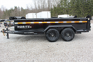 New 2026 Moritz 6' 10" x 14' Heavy Commercial DLH Series Dump Trailer - 14000# GVW