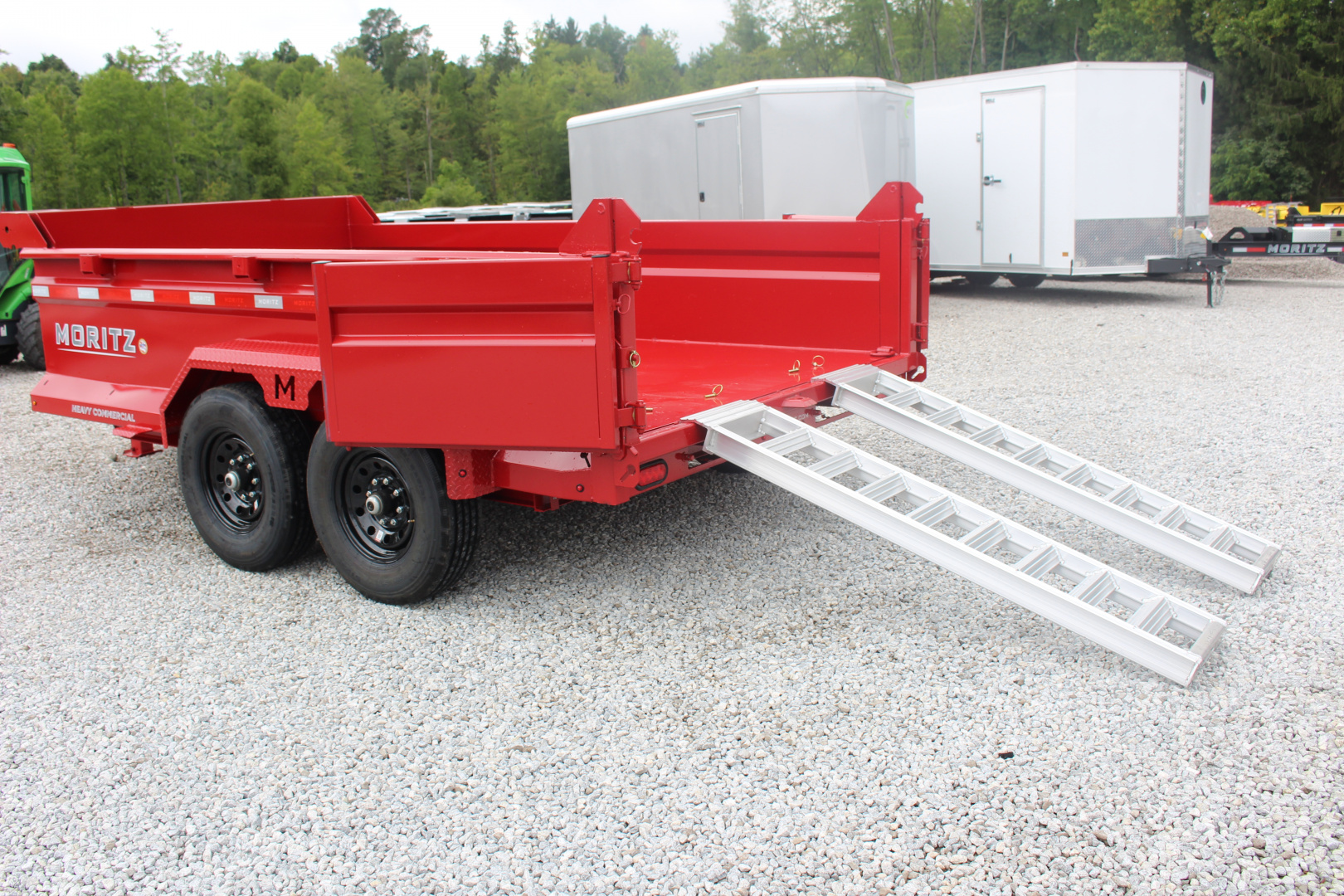 New 2025 Moritz 6' 10" x 12' Heavy Commercial DLH Series Dump Trailer - 14000# GVW