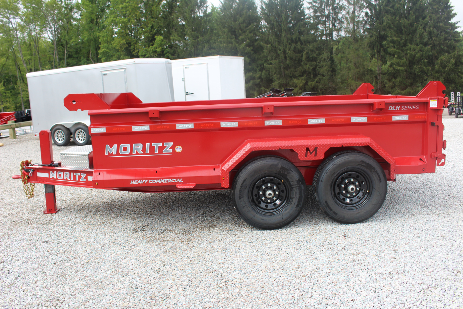 New 2025 Moritz 6' 10" x 12' Heavy Commercial DLH Series Dump Trailer - 14000# GVW