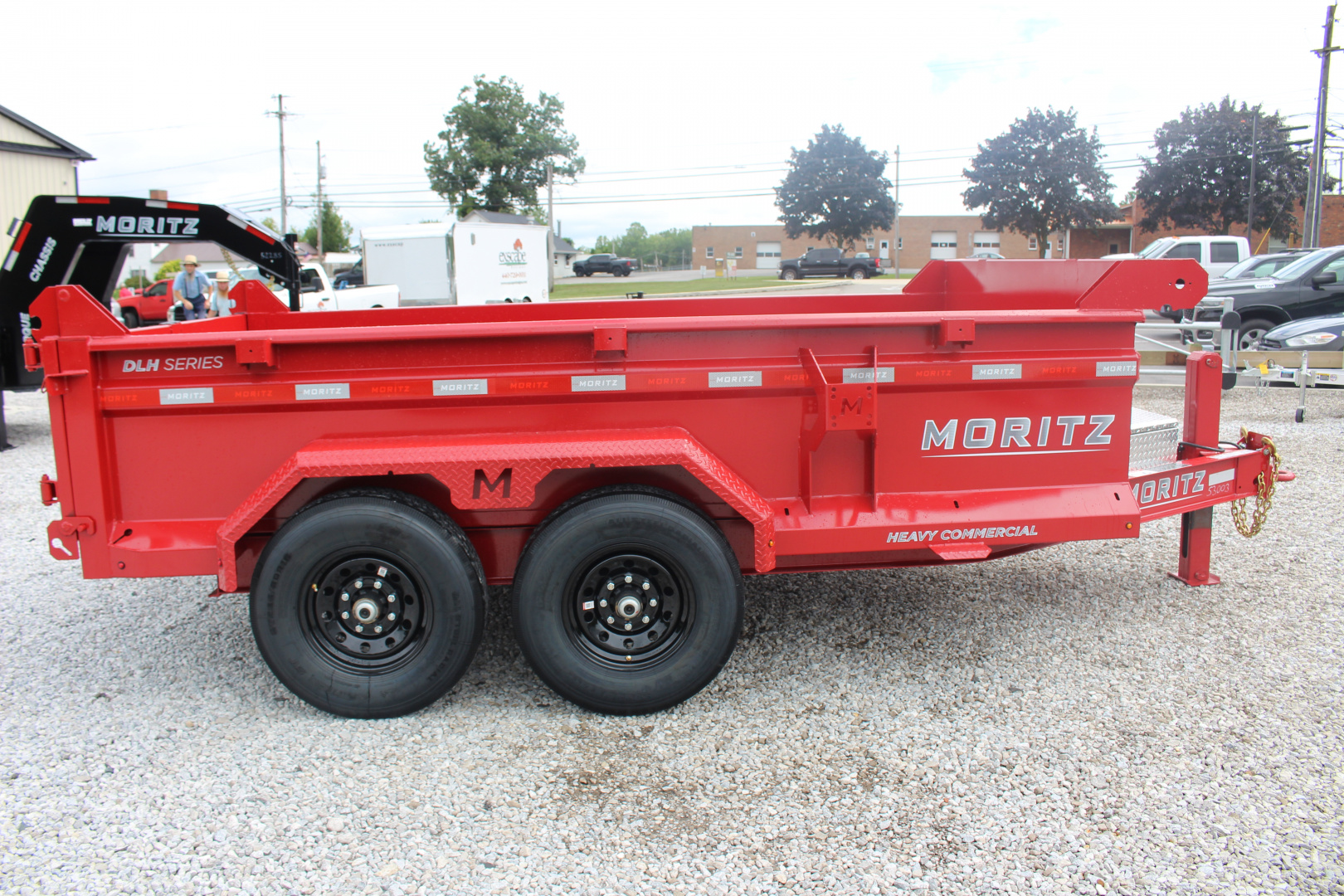 New 2025 Moritz 6' 10" x 12' Heavy Commercial DLH Series Dump Trailer - 14000# GVW