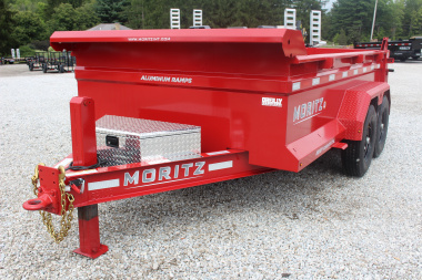 New 2025 Moritz 6' 10  x 12' Heavy Commercial DLH Series Dump Trailer - 14000# GVW