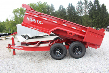 New 2025 Moritz 6' 10" x 12' Heavy Commercial DLH Series Dump Trailer - 14000# GVW