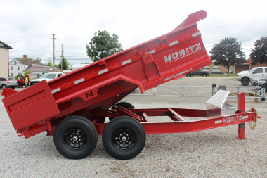 New 2025 Moritz 6' 10" x 12' Heavy Commercial DLH Series Dump Trailer - 14000# GVW