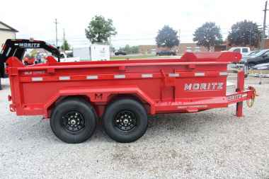 New 2025 Moritz 6' 10" x 12' Heavy Commercial DLH Series Dump Trailer - 14000# GVW