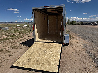 New 2026 Look Trailers 6x10 ST DLX- +6" TALLER--Silver