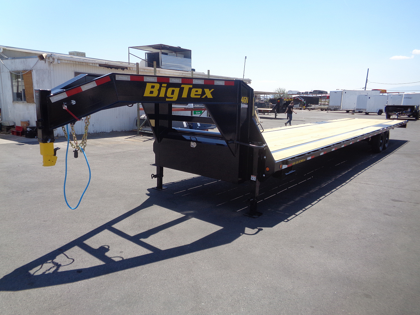 New 2026 Big Tex Trailer * 14GN-40STA * 40ft Single Wheel Tandem Axle Straight Deck Gooseneck Trailer